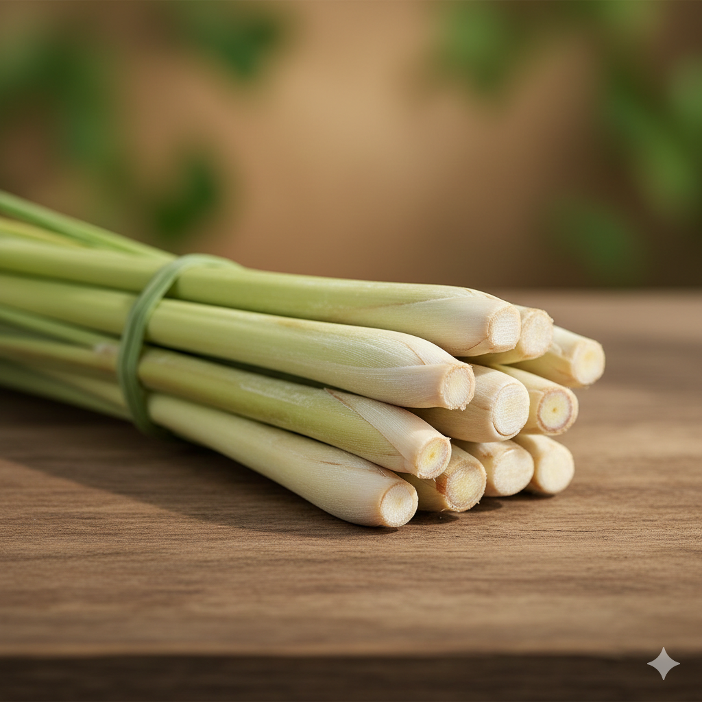 Fresh lemongrass torch ginger flower Indonesian culinary herbs export supplier